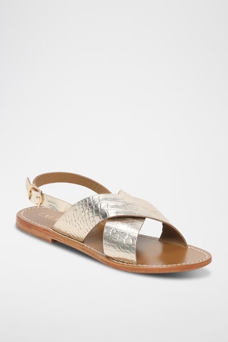 Sandalias de piel caprina - Dorado