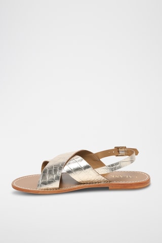 Sandalias de piel caprina - Dorado