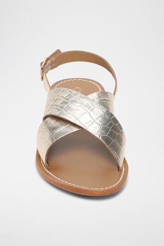 Sandalias de piel caprina - Dorado