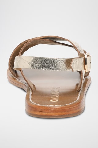 Sandalias de piel caprina - Dorado