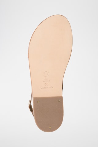 Sandalias de piel caprina - Dorado