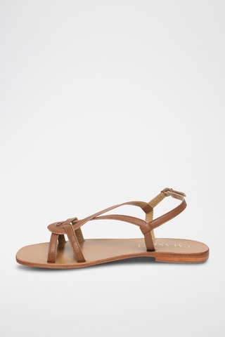 Sandalias de piel caprina - Camel