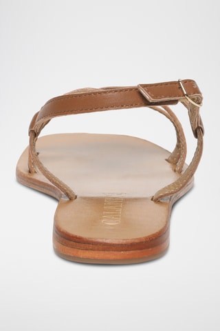 Sandalias de piel caprina - Camel