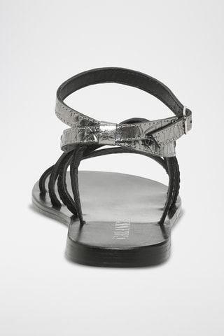 Sandalias de piel caprina - Negro