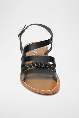 Sandalias de piel - Negro