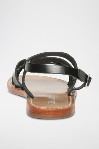 Sandalias de piel - Negro