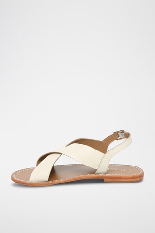 Sandalias de piel caprina - Blanco