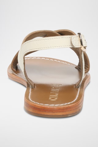 Sandalias de piel caprina - Blanco