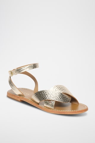Sandalias de piel caprina - Dorado