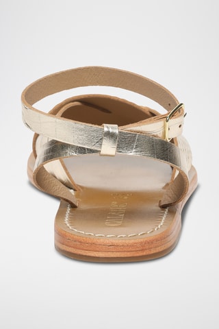 Sandalias de piel caprina - Dorado