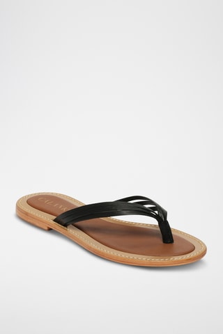 Sandalias de piel ovina napa - Negro