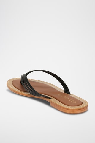 Sandalias de piel ovina napa - Negro
