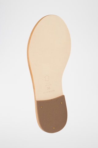 Sandalias de piel ovina napa - Dorado