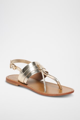 Sandalias de piel - Dorado