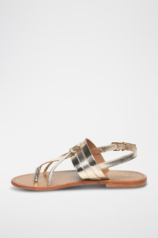 Sandalias de piel - Dorado