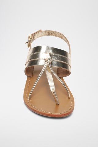 Sandalias de piel - Dorado