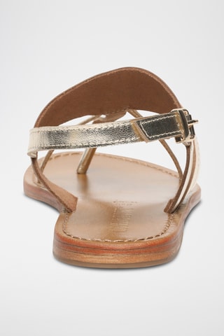 Sandalias de piel - Dorado
