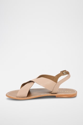 Sandalias de piel caprina - Beige