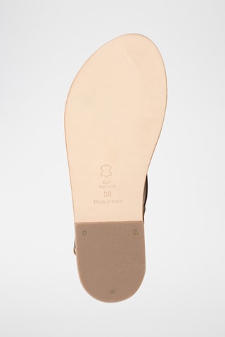 Sandalias de piel caprina - Beige