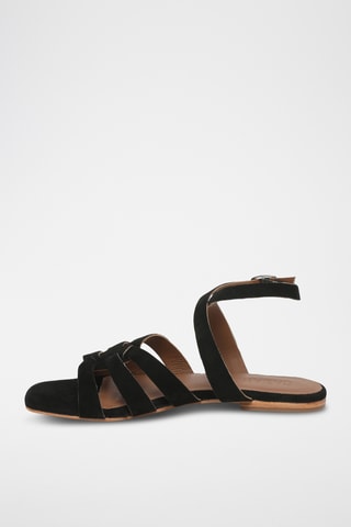 Sandalias de piel caprina nobuk - Negro