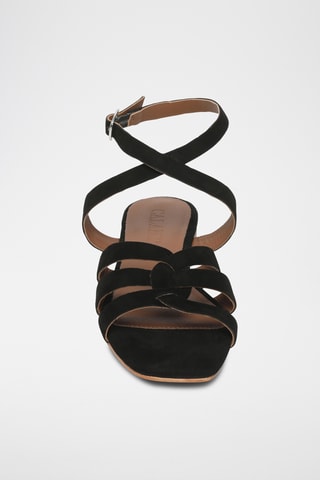 Sandalias de piel caprina nobuk - Negro