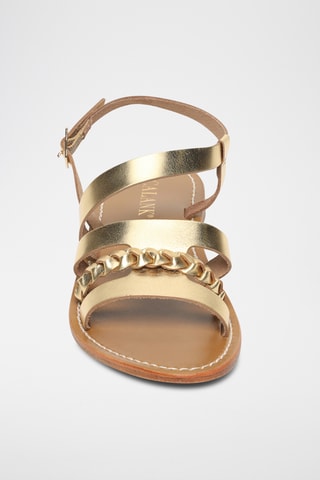Sandalias de piel - Dorado