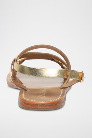 Sandalias de piel - Dorado