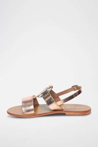 Sandalias de piel - Rosa dorado
