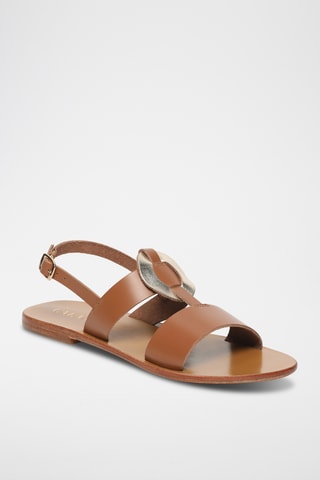 Sandalias de piel - Dorado