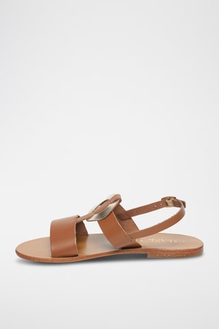 Sandalias de piel - Dorado