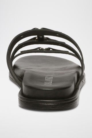 Sandalias de piel - Negro