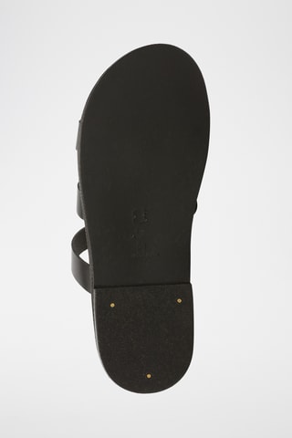 Sandalias de piel - Negro