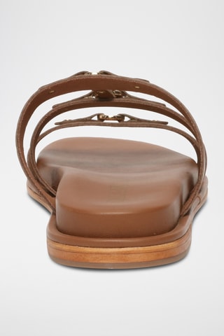 Sandalias de piel - Camel
