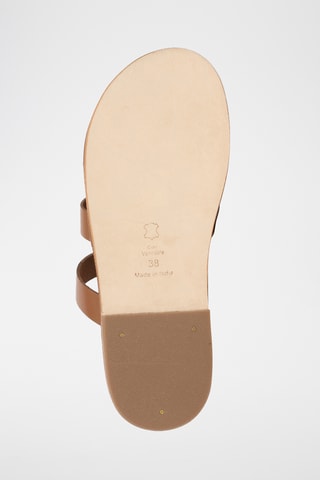 Sandalias de piel - Camel