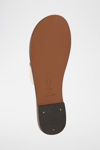Sandalias de piel - Dorado