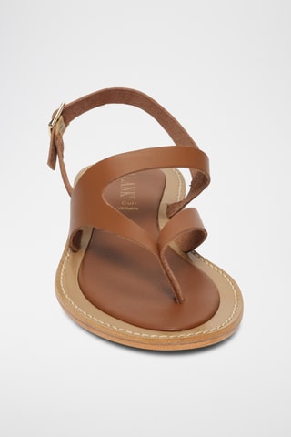 Sandalias de piel - Camel