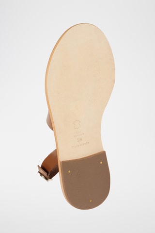 Sandalias de piel - Camel