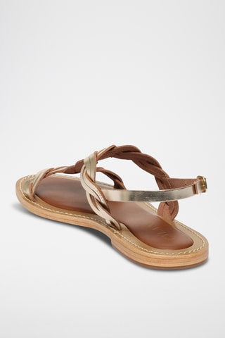 Sandalias de piel - Dorado
