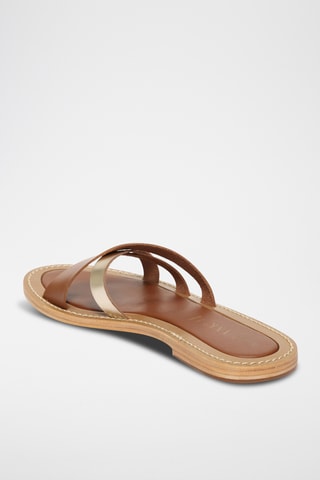 Sandalias de piel - Dorado