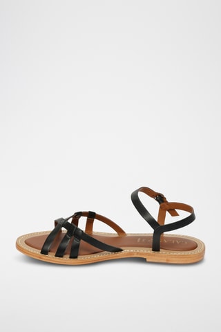 Sandalias de piel ovina napa - Negro