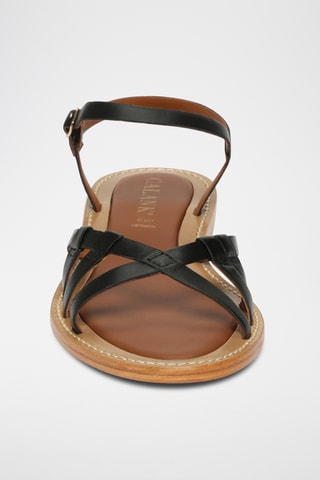 Sandalias de piel ovina napa - Negro