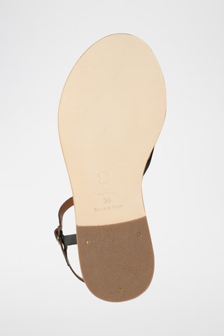 Sandalias de piel ovina napa - Negro