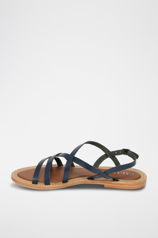Sandalias de piel - Azul marino