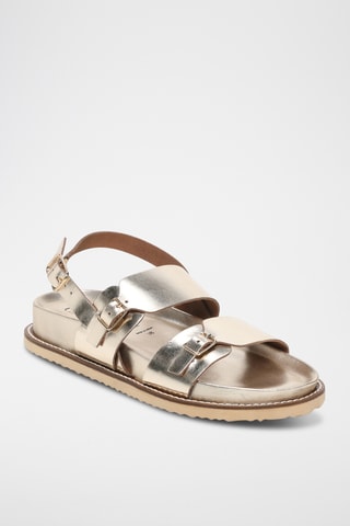Sandalias de piel - Dorado