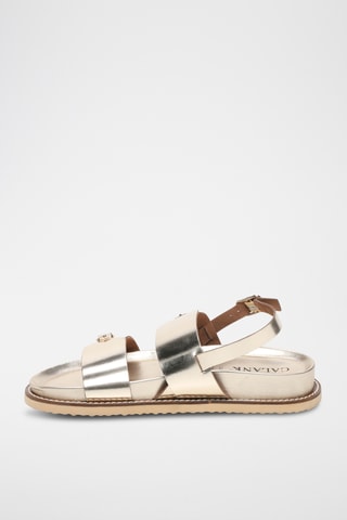 Sandalias de piel - Dorado