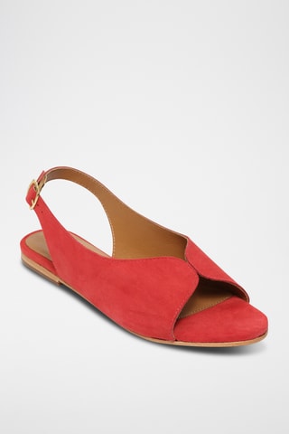 Sandalias de nobuk - Rojo