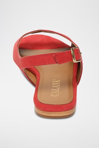 Sandalias de nobuk - Rojo