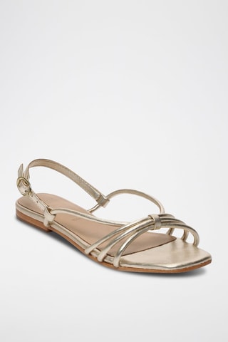 Sandalias de nobuk Aachal - Dorado