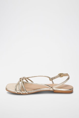 Sandalias de nobuk Aachal - Dorado
