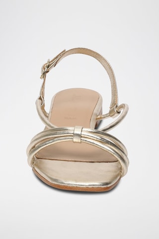 Sandalias de nobuk Aachal - Dorado